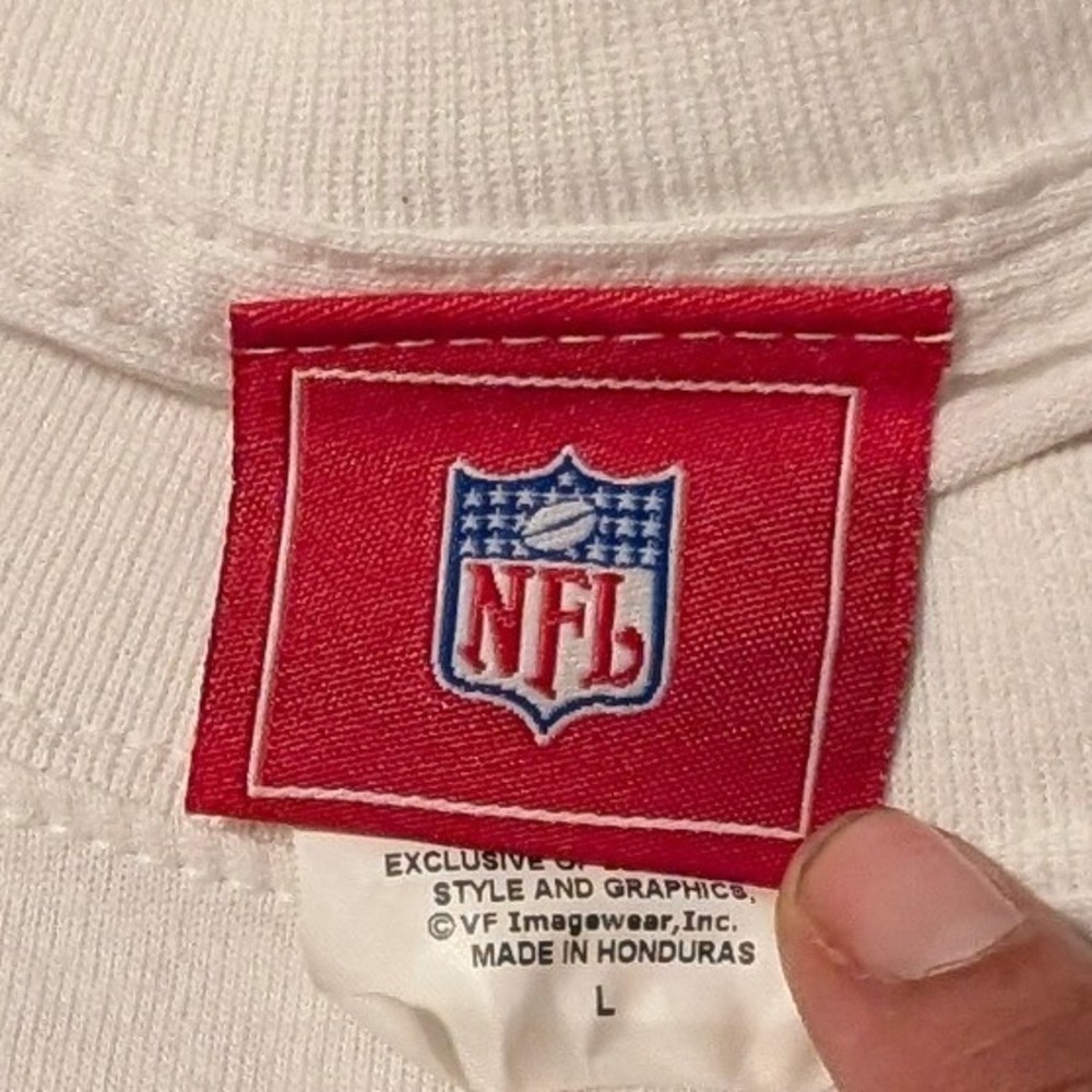 NFL Fantasy Football Rules Graphic T-Shirt Mens Large White VF Imagewear L952 - Picture 10 of 11